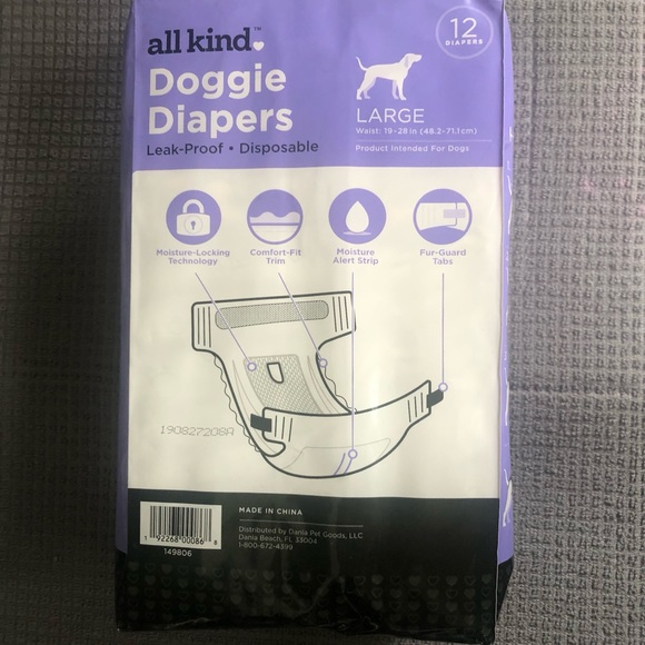 All Kind Other - Doggie Diapers All Kind 12 Large Diapers Leak-Proof Disposable